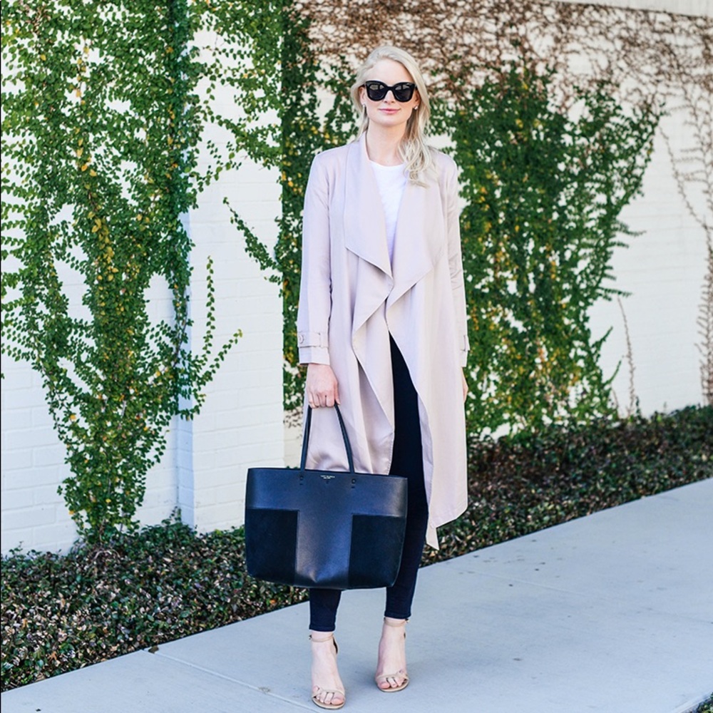 BB dakota barkly blush trench coat